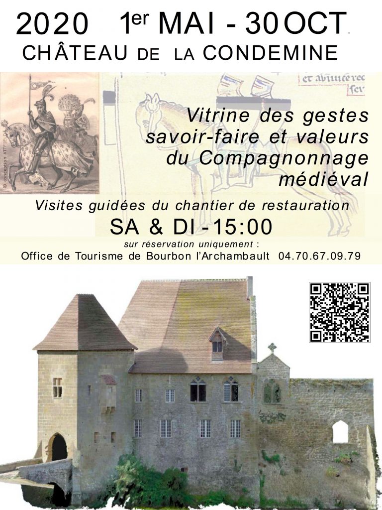 Visites 2020 Chateau de la condemine Buxieres les mines